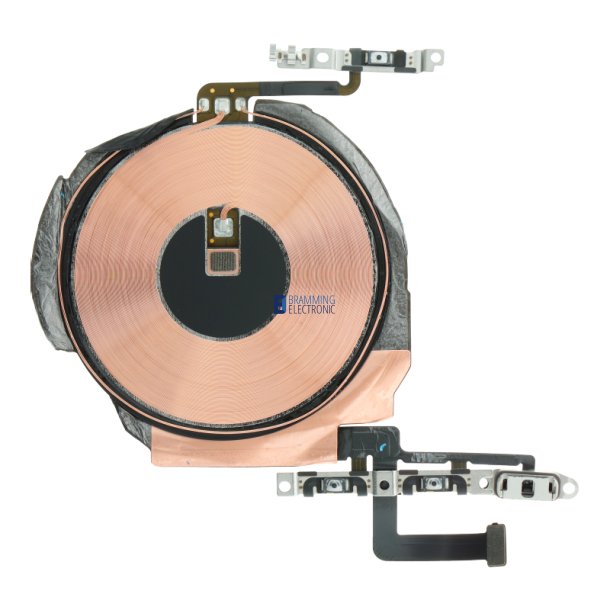 iPhone 12 Mini, NFC trdls oplade antenne / Power, volume, mute knap