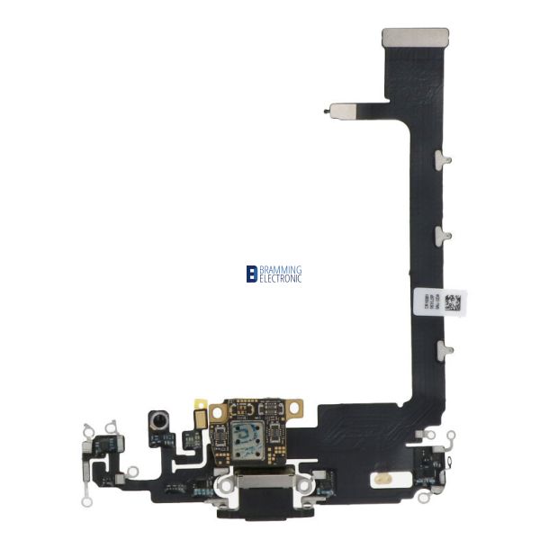 iPhone 11 Pro Max Lade stik flex i Sort