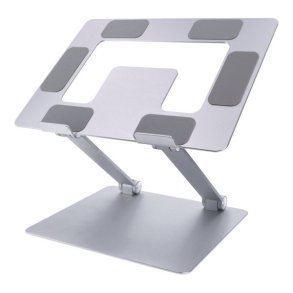 Stativ til laptop, Non-slip, Aluminium, Slv (Stor)