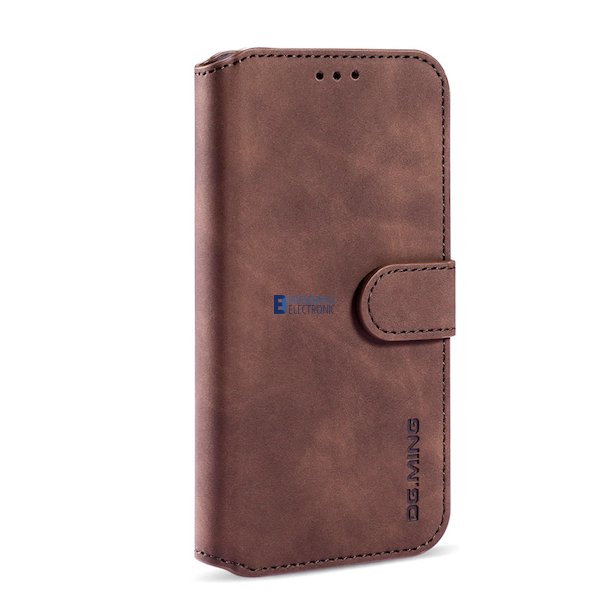 iPhone 12 Pro Max, Ldercase til kreditkort i Brun