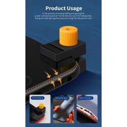 Qianli iClamp 2.0 LCD Sk�rm Klemmer 4 Stk. &ndash; Justerbare ABS/Glasfiber Fixeringsclips til Mobilreparation