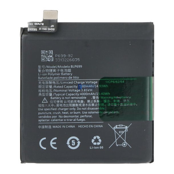 OnePlus 7 Pro, Batteri