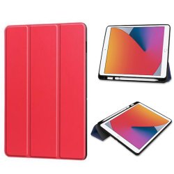 iPad Mini 6, Flip ldercover med pen holder i Rd