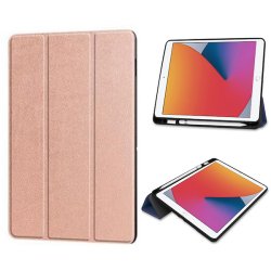 iPad Mini 6, Flip ldercover med pen holder i Rosenguld
