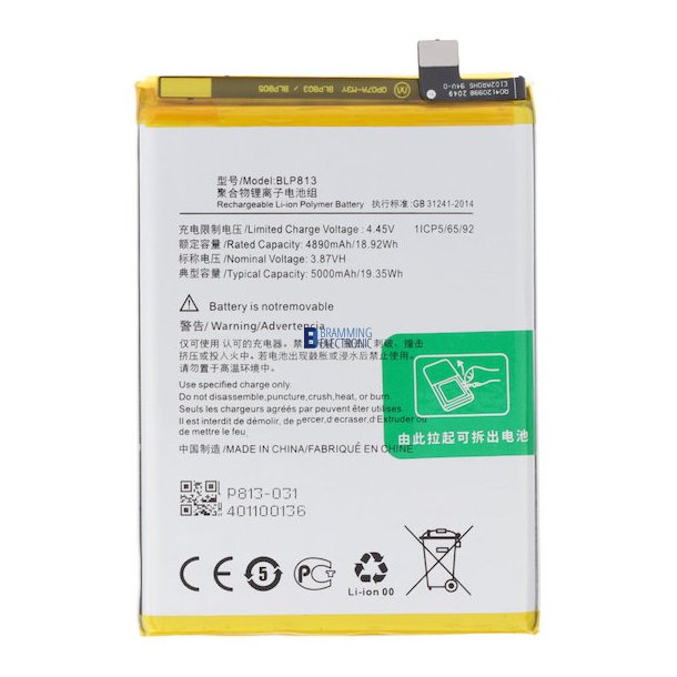 OnePlus Nord N100, Batteri