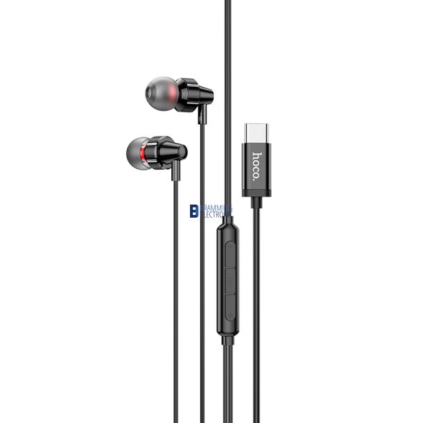 Hoco M90 USB-C earphones med mikrofon (Sort)