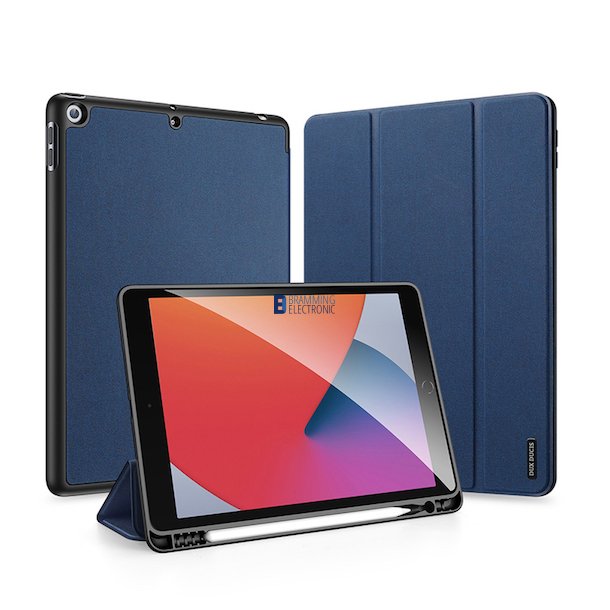 iPad 7/8/9 10.2 Flipcover med pen holder i Bl