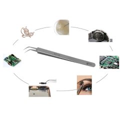 Pincet 0,01 mm buet Fly Wire - rustfrit stl (35 grader)