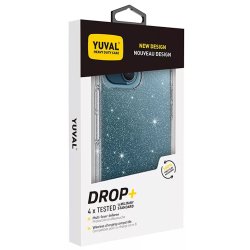 iPhone 14 Pro Max Glitter Cover - Anti-Shock TPU &amp; Acryl (Transparent)