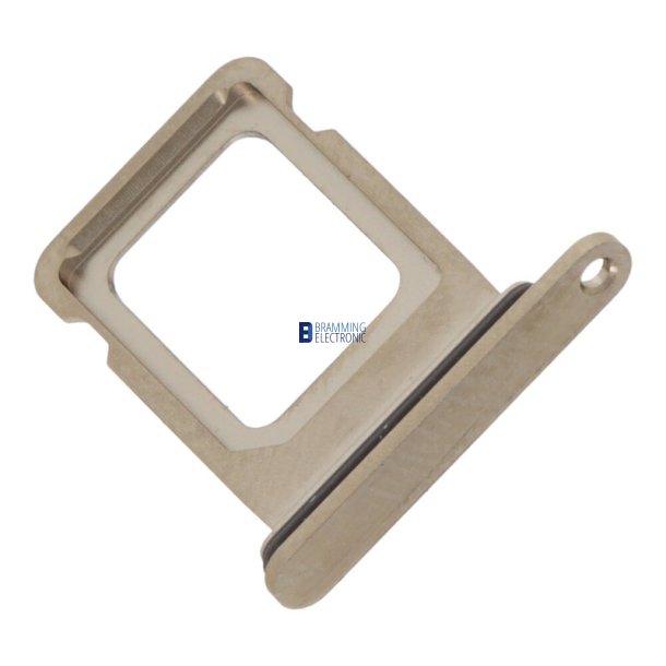 iPhone 14 Pro / 14 Pro Max, Simkort bakke i Guld (Single card)