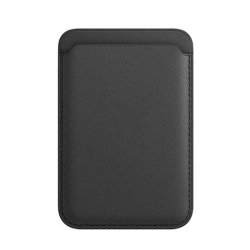 Magnetisk kreditkortholder i lder til iPhone (Sort)