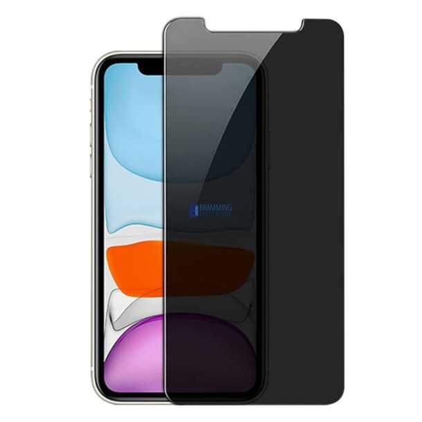 iPhone 11 / XR, Beskyttelsesglas (fuldt dkkende) Privacy