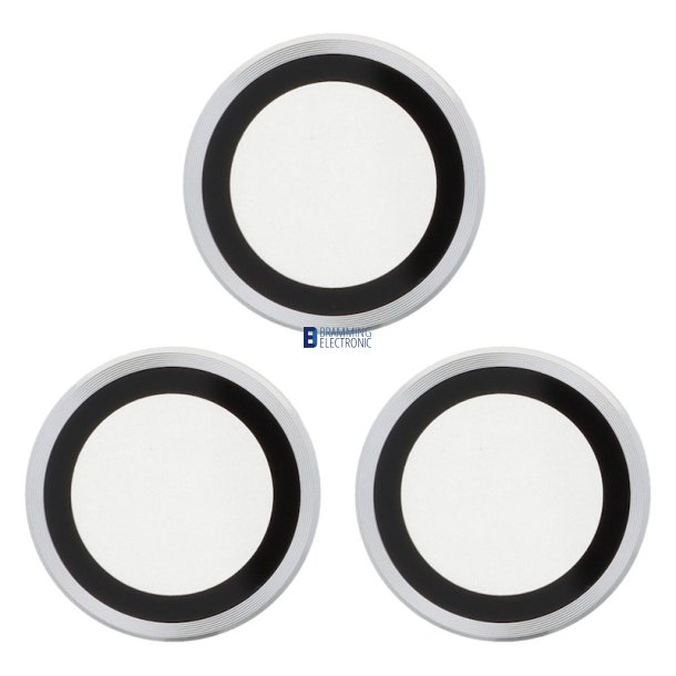 iPhone 15 Pro / 15 Pro Max, Bagkameraglas beskyttelse (3 stk) Slv