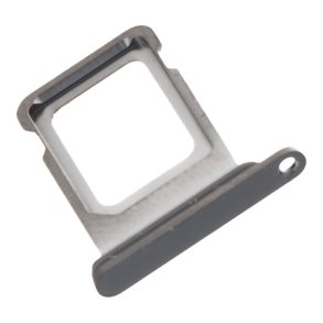 iPhone 15 Pro / 15 Pro Max, Simkort bakke i Sort (Single card)