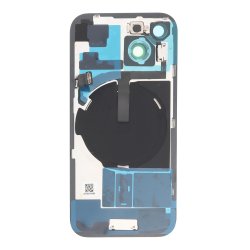 iPhone 15 Komplet Bagside Sort &ndash; OEM Bagglas med Flex Kabel