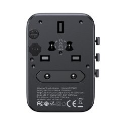 JOYROOM JR-TCW01 Universal Rejseadapter 17W &ndash; USB-C + 3 USB til 200+ Lande
