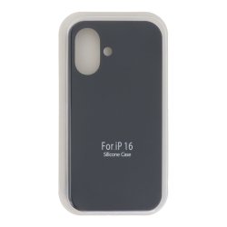 Silicone case - iPhone 16 i Sort