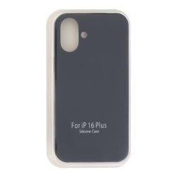 Silicone case - iPhone 16 Plus i Sort