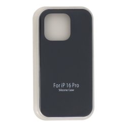 Silicone case - iPhone 16 Pro i Sort