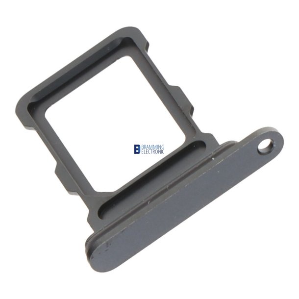 iPhone 16 Pro / 16 Pro Max, Simkort bakke i Sort (Single card)