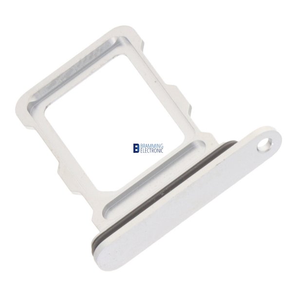 iPhone 16 Pro / 16 Pro Max, Simkort bakke i Hvid (Single card)