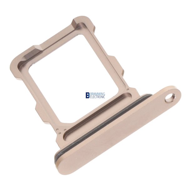 iPhone 16 Pro / 16 Pro Max, Simkort bakke i Guld (Desert Titanium) (Single card)