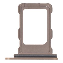 iPhone 16 Pro / 16 Pro Max, Simkort bakke i Guld (Desert Titanium) (Single card)