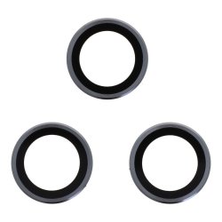 iPhone 17 Pro, Bagkameraglas beskyttelse (3 stk) Sort