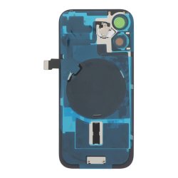 iPhone 17 Komplet Bagside Mist Blue med Flex Kabel &ndash; OEM Bagglas med Logo