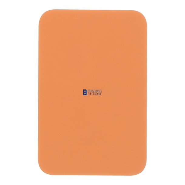 iPhone 17 Pro Bagside Cosmic Orange &ndash; OEM Bagglas med Logo | Batterid�ksel til iPhone 17 Pro