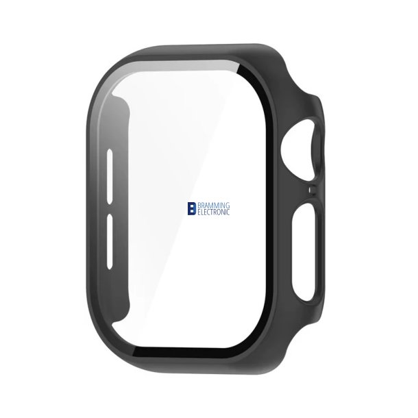 Apple Watch 46mm, Beskyttelsesglas og cover i sort