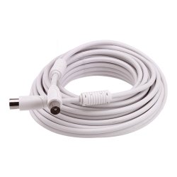 Antenne forlngerkabel - 10m hvid YouSee/Stofa