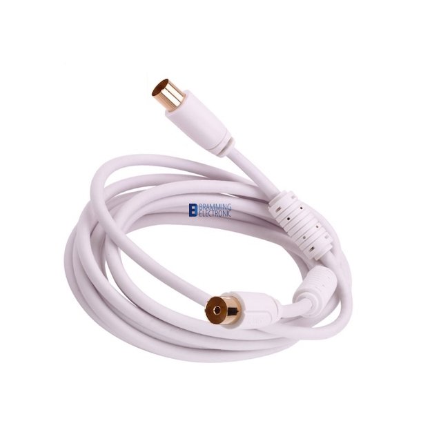 Antenne forlngerkabel - 3m hvid YouSee/Stofa