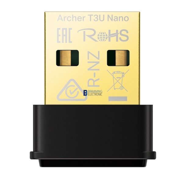 Netvrksadapter USB 2.0 1300Mbps Wifi (Archer T3U Nano)