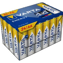 24-Pak AA Batterier fra Varta