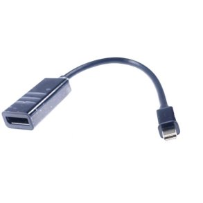 Mini DisplayPort 1.2 til DisplayPort Adapter 4K 20cm &ndash; Mini DP Han til DP Hun