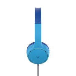 SOUNDFORM Mini Wired On-Ear Headphones for Kids, Blue