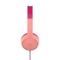 SOUNDFORM Mini Wired On-Ear Headphones for Kids, Pink