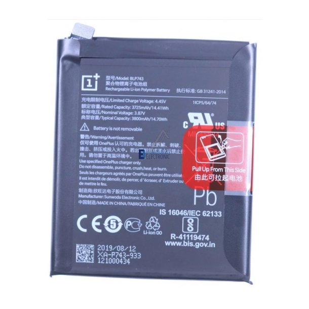 OnePlus 7T, Batteri (Original) BLP743