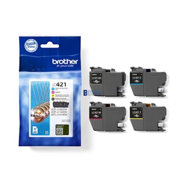 Brother LC421 value pack b/c/m/y