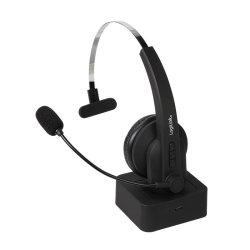 Bluetooth Mono Headset med Mikrofon og Ladestation