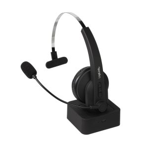 Bluetooth Mono Headset med Mikrofon og Ladestation