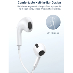 Baseus Encok C17 semi-in-ear headset i hvid (Usb-C)
