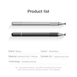 Baseus Sensitive Touch Control Stylus Pen i Slv
