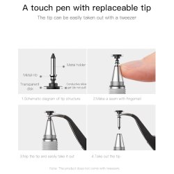 Baseus Sensitive Touch Control Stylus Pen i Slv