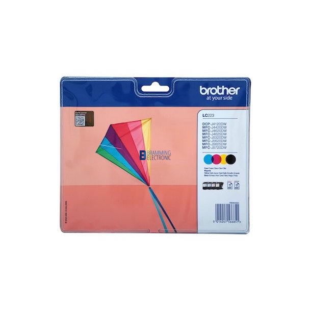 Brother LC223 value pack b/c/m/y