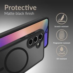 Samsung Galaxy A17 4G/5G Hybrid Case Sort &ndash; Original Mobilize MagSafe Kompatibelt TPU Cover