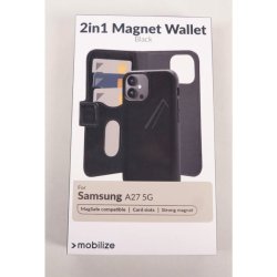 Samsung Galaxy A27 5G 2i1 Magnet L�dercover Sort &ndash; Original Mobilize MagSafe Wallet Cover