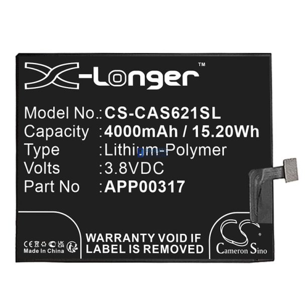 Cat S62 Pro, Batteri