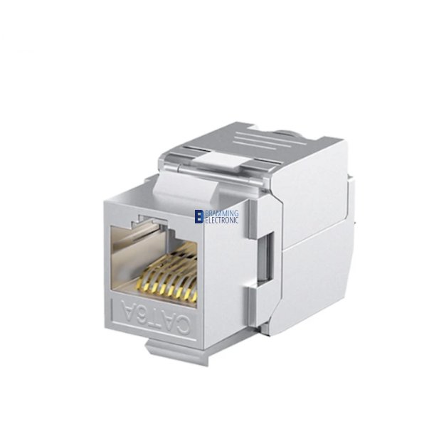 Cat6a Keystone, tool-less, metal (Skrmet)